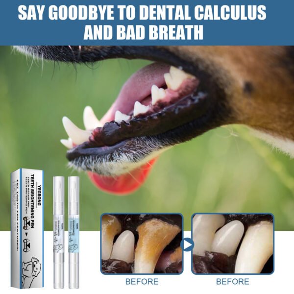Stylo nettoyant pour dents de chien et de chat – anti-tartre et haleine fraîche / Dog And Cat Dental Calculus Cleaning Pet Toothbrush Pen